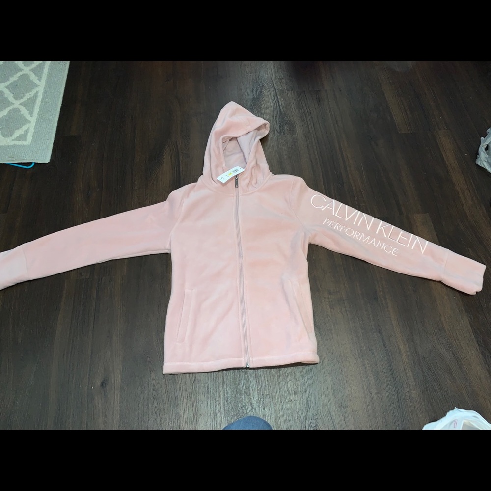 Calvin Klein fleece jacket with hood